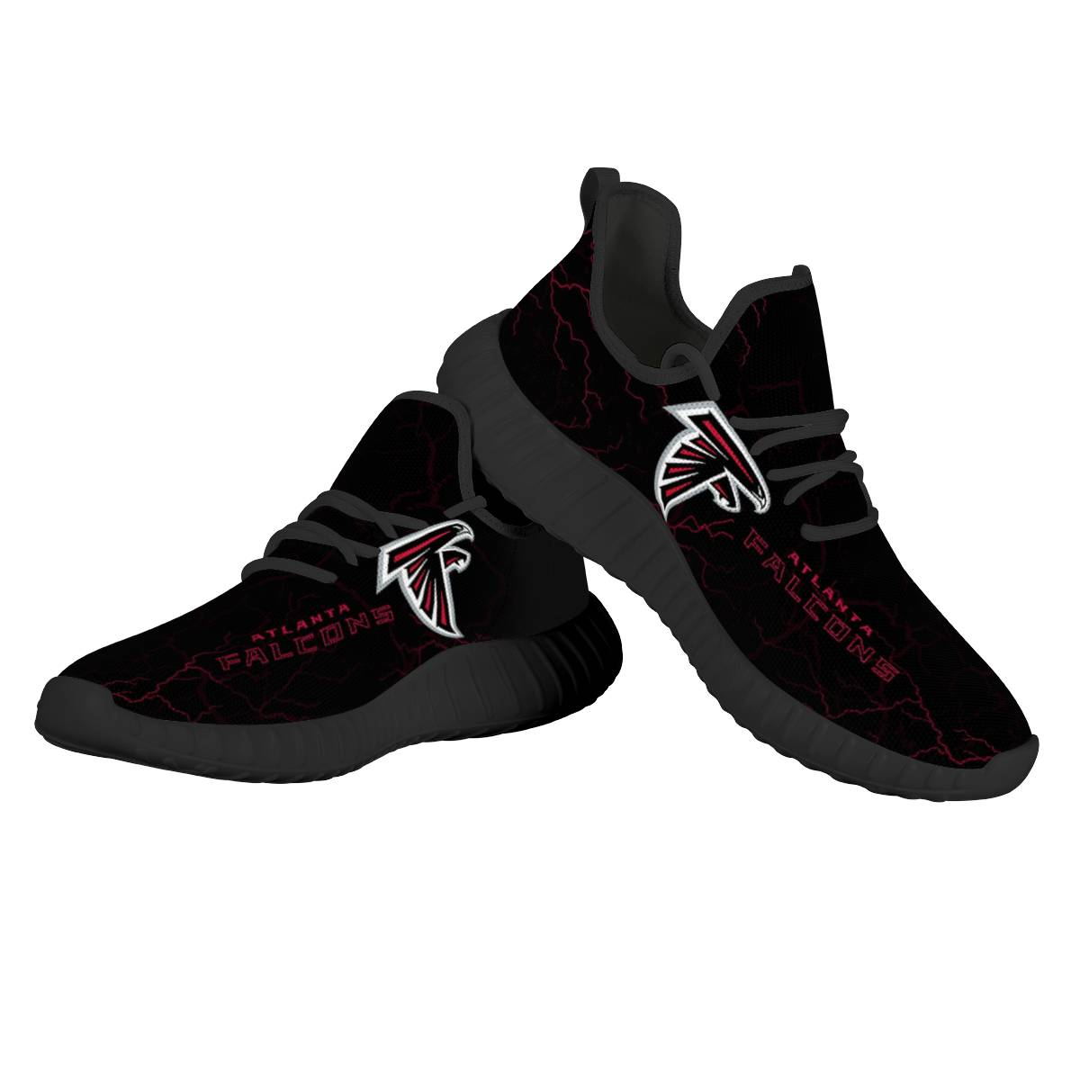 Men's Atlanta Falcons Mesh Knit Sneakers/Shoes 007